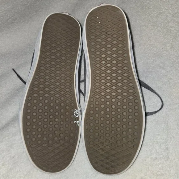 VANS Mens Ward Hi Top Off the Wall Gray Canvas Sneakers, Size: 11 - Picture 6 of 7